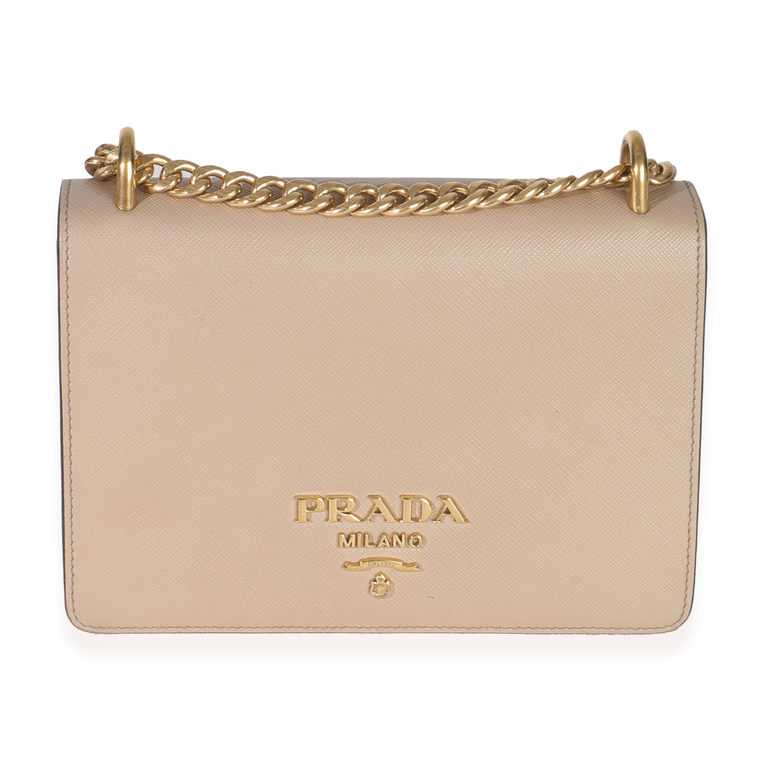 ひめさま専用★PRADA Prada Cammeo Saffiano Lux Small Logo Chain Flap Bag | myGemma