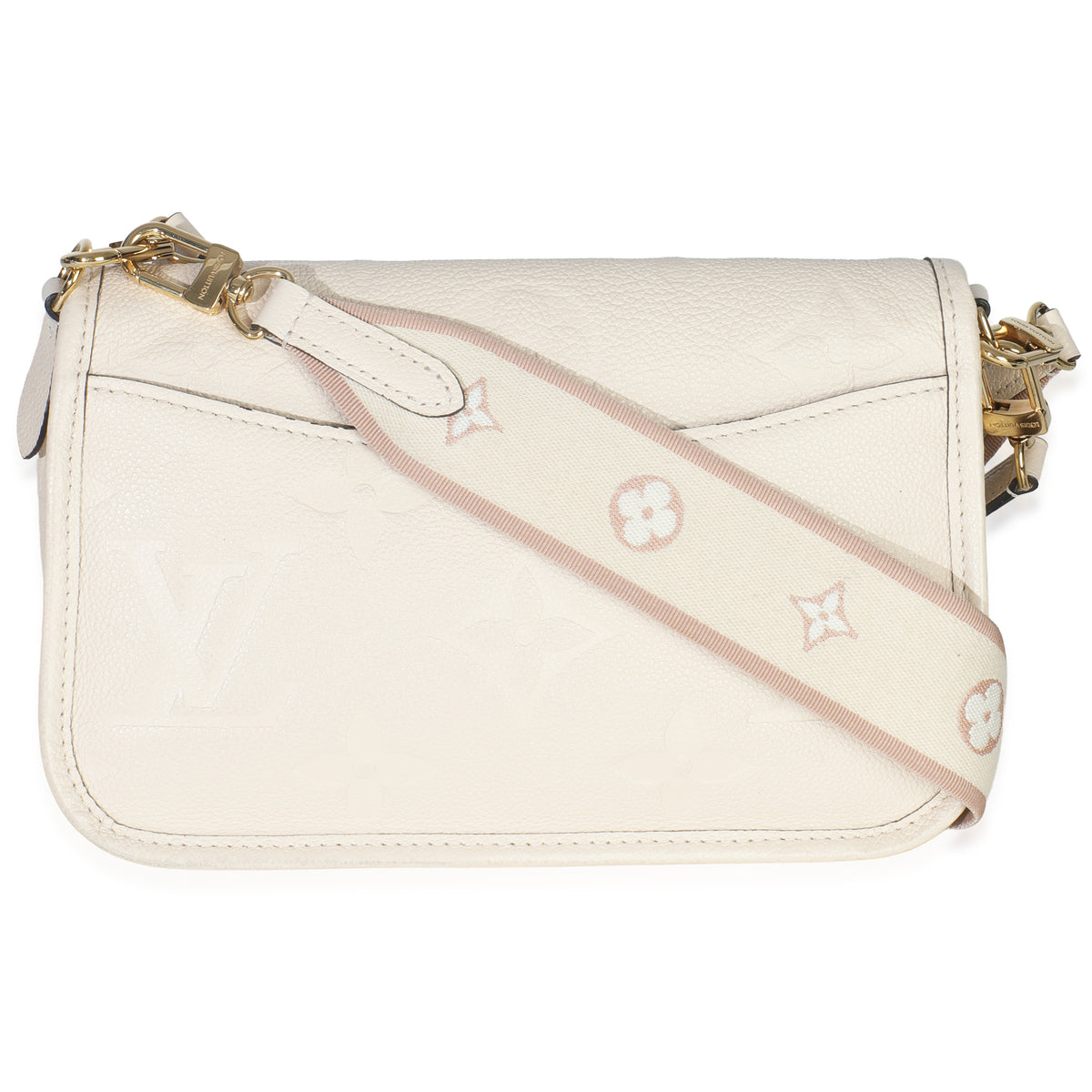 Louis Vuitton Cream Giant Monogram Empreinte Diane Bag Handbag stamp