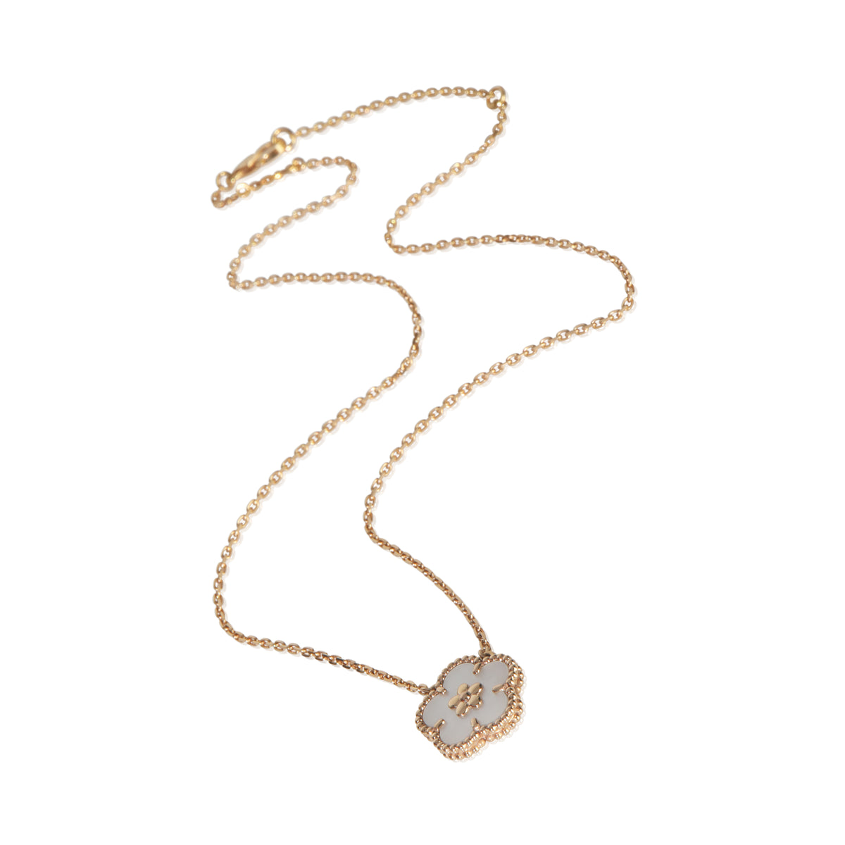 Rose Gold Mother Of Pearl Lucky Spring Plum Blossom Pendant