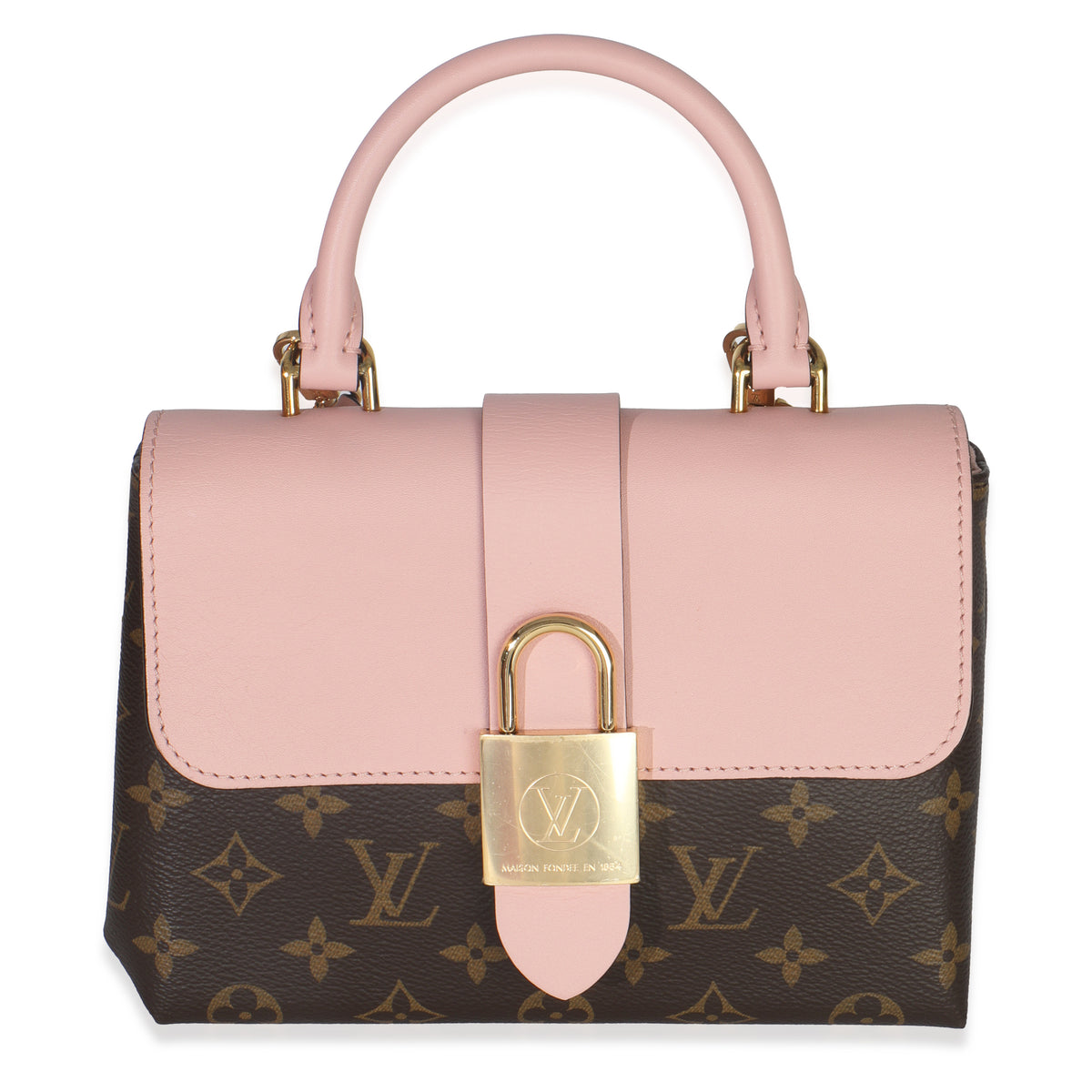 Rose Poudre Monogram Canvas Locky BB