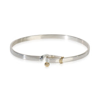 Yellow Gold & Sterling Silver  Vintage Hook Bracelet