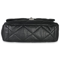 Black Quilted Lambskin Maxi Chanel 19 Flap Bag