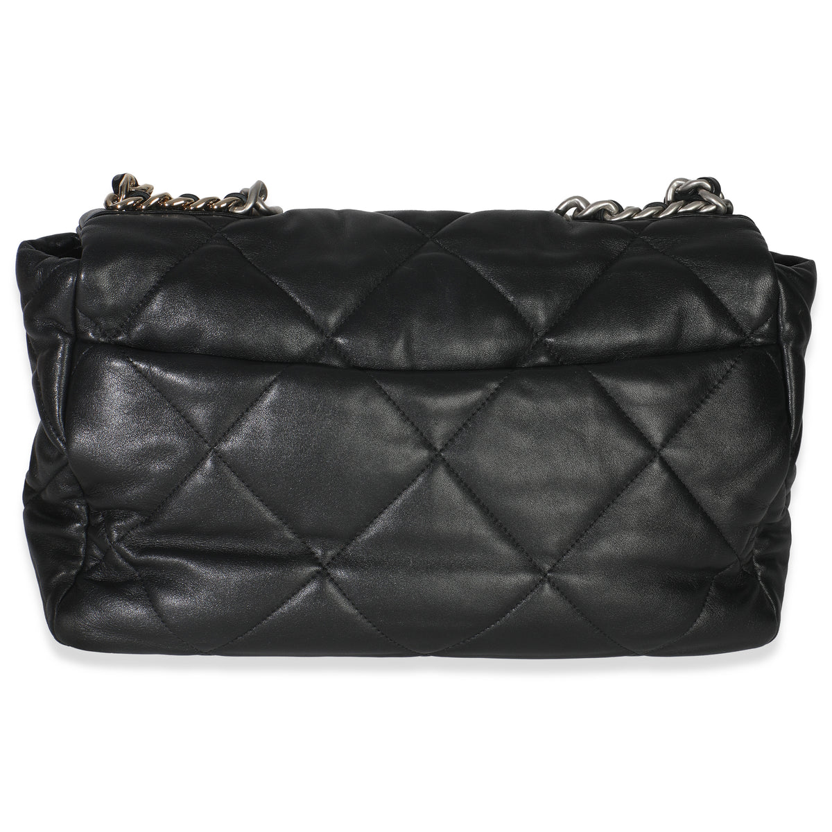 Black Quilted Lambskin Maxi Chanel 19 Flap Bag