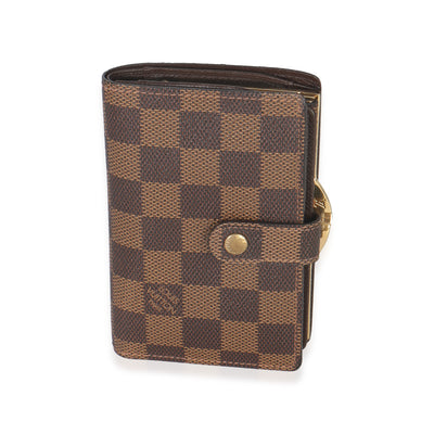 Damier Ebene Canvas French Purse Wallet