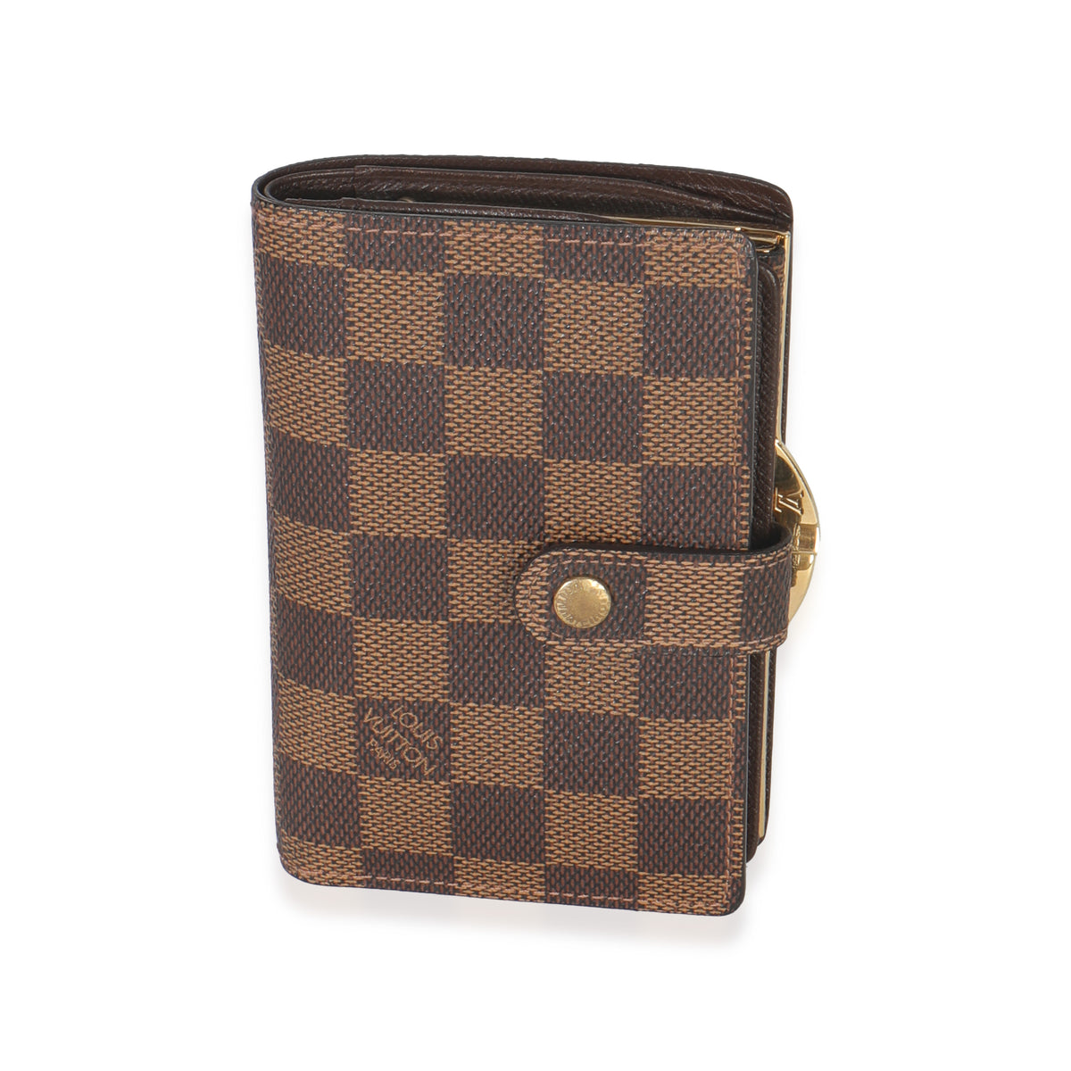 Damier Ebene Canvas French Purse Wallet