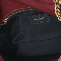 Saint Laurent Deep Raspberry Smooth Lambskin Small Calypso Chain Bag Handbag ad1