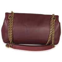 Saint Laurent Deep Raspberry Smooth Lambskin Small Calypso Chain Bag Handbag bv