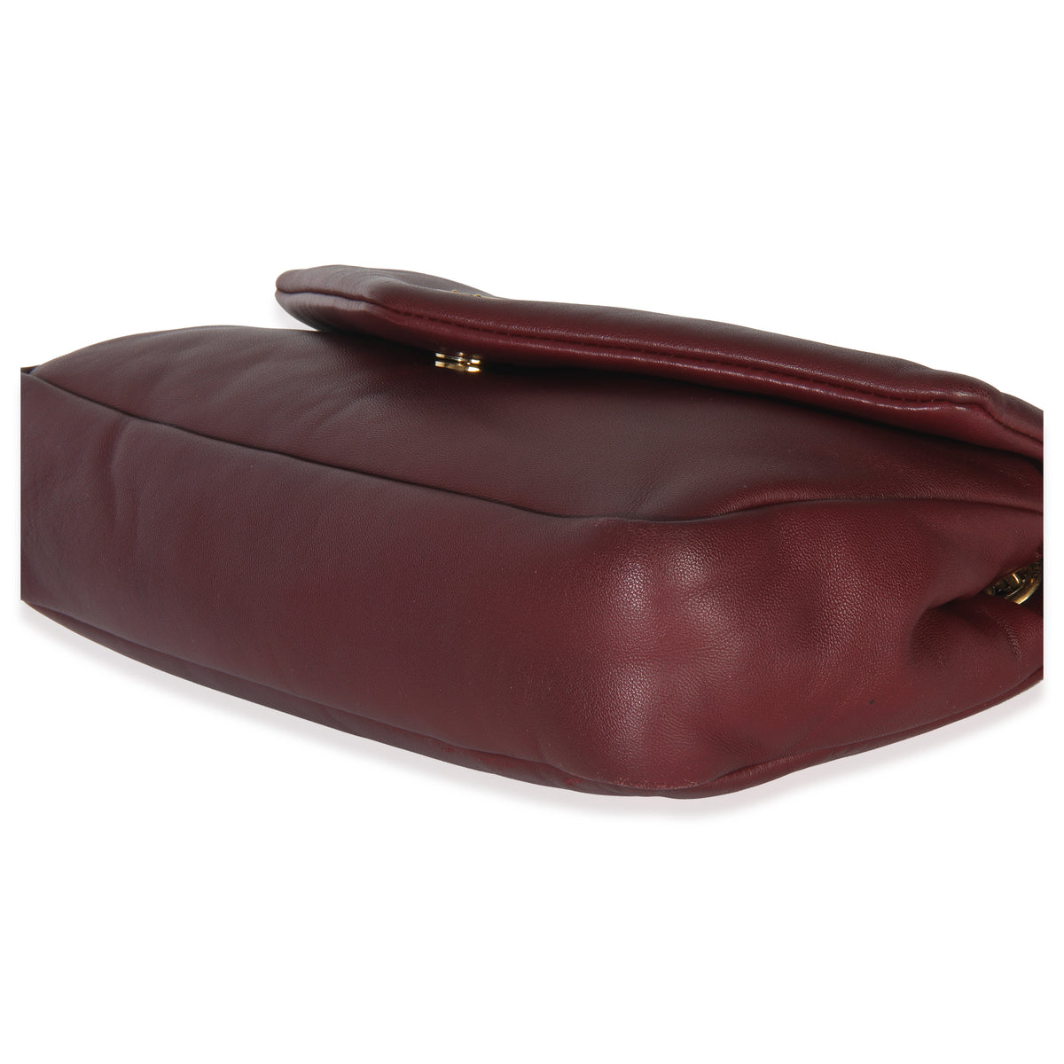 Deep Raspberry Smooth Lambskin Small Calypso Chain Bag