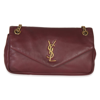 Deep Raspberry Smooth Lambskin Small Calypso Chain Bag