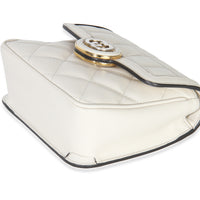 Gucci White Quilted Calfskin Mini Deco Chain Bag Handbag box
