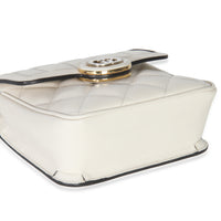 Gucci White Quilted Calfskin Mini Deco Chain Bag Handbag clasp