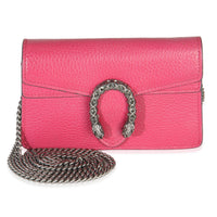 Pink Dollar Calfskin Crystal Super Mini Dionysus Flap