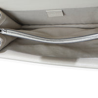 Mystic White Textured Calfskin Crystal Small Dionysus Bag