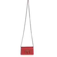 Gucci Red Dollar Calfskin Crystal Super Mini Dionysus Handbag av