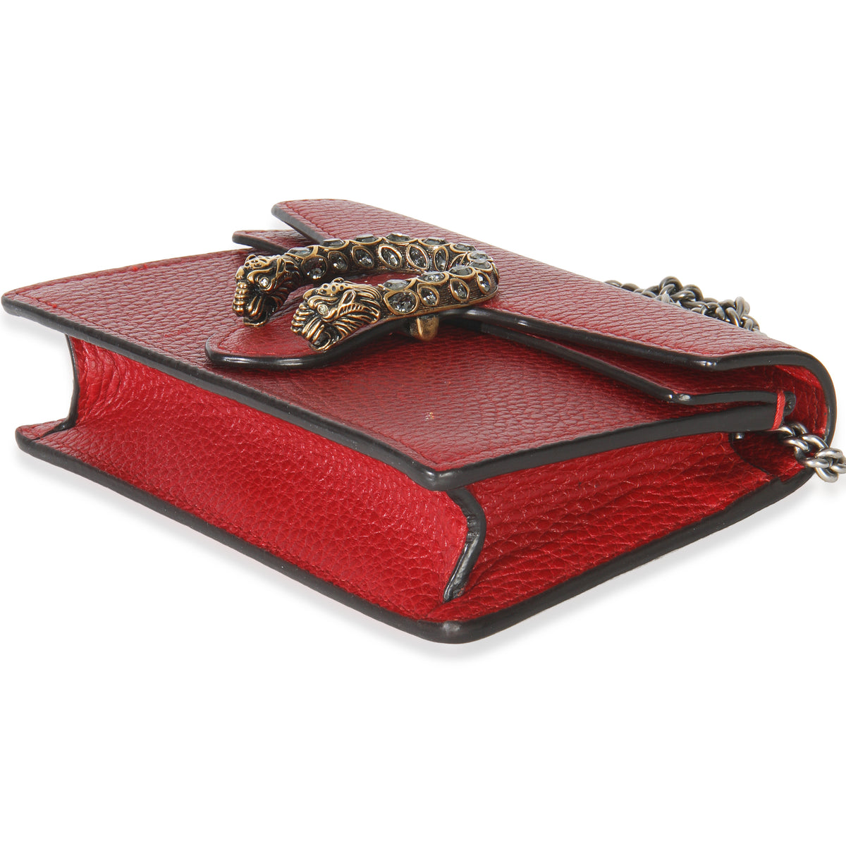 Gucci Red Dollar Calfskin Crystal Super Mini Dionysus Handbag box