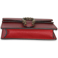 Gucci Red Dollar Calfskin Crystal Super Mini Dionysus Handbag stamp