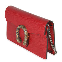 Gucci Red Dollar Calfskin Crystal Super Mini Dionysus Handbag sv