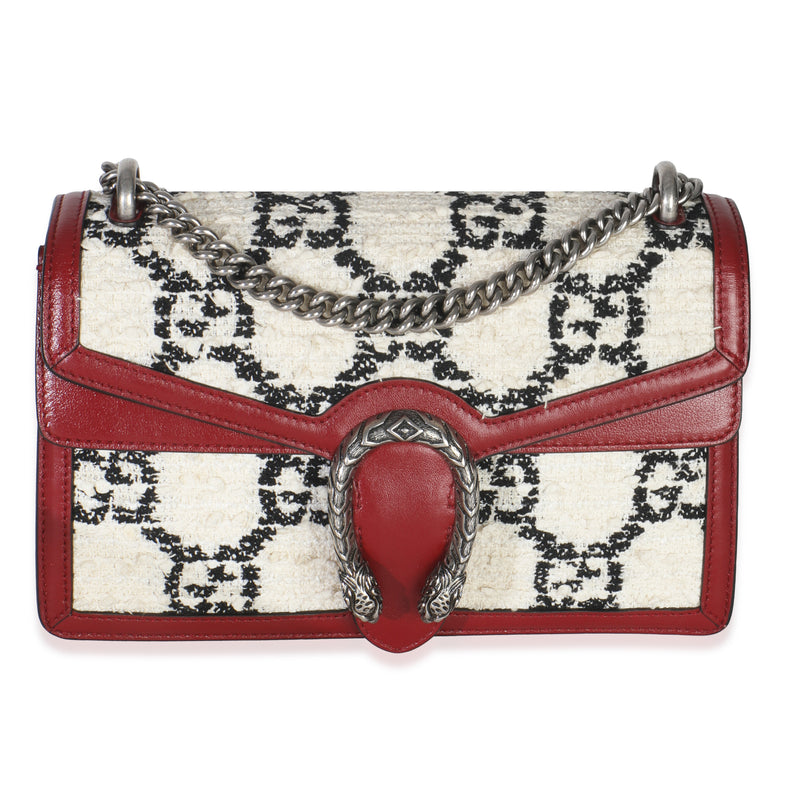 Multicolor GG Tweed Monogram Small Dionysus Bag