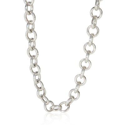 Sterling Silver  Clasping Link Necklace
