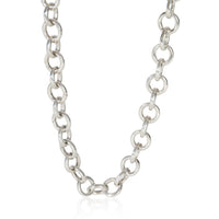 Sterling Silver  Clasping Link Necklace