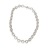 Sterling Silver  Clasping Link Necklace