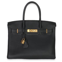 Black Togo Birkin 30 GHW