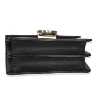 Gucci Black Dollar Calfskin Interlocking G Small Bag Handbag stamp