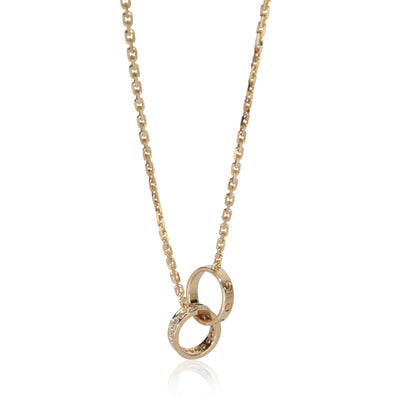 Cartier Yellow Gold Diamond Love Necklace fv
