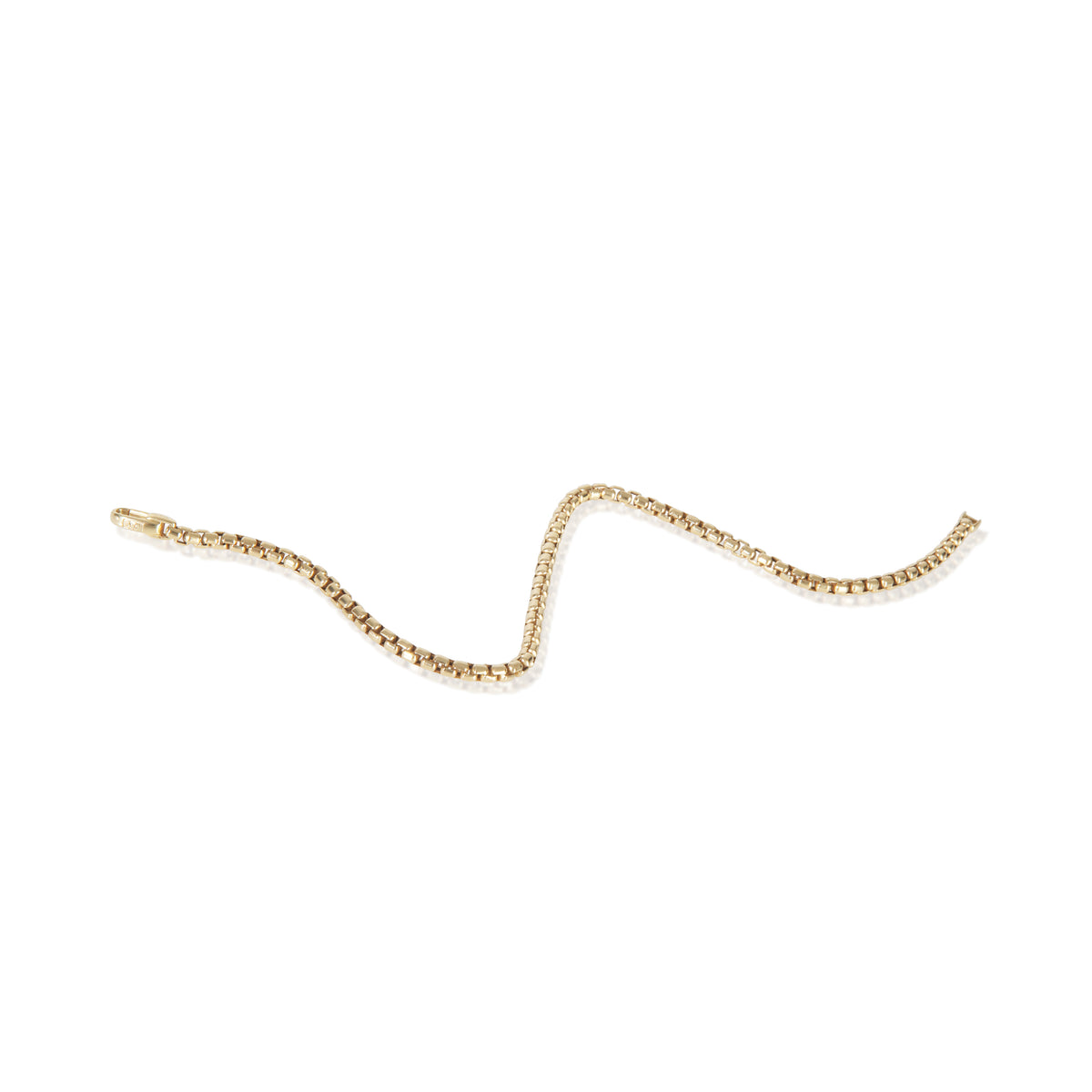 Yellow Gold  Box Chain Bracelet