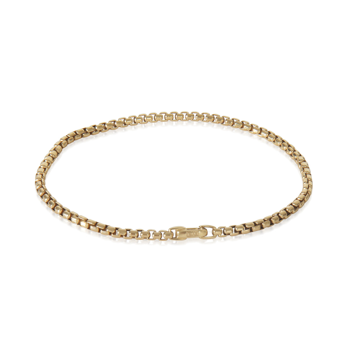 Yellow Gold  Box Chain Bracelet