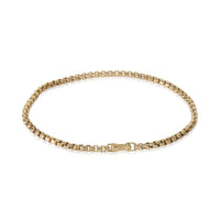 Yellow Gold  Box Chain Bracelet