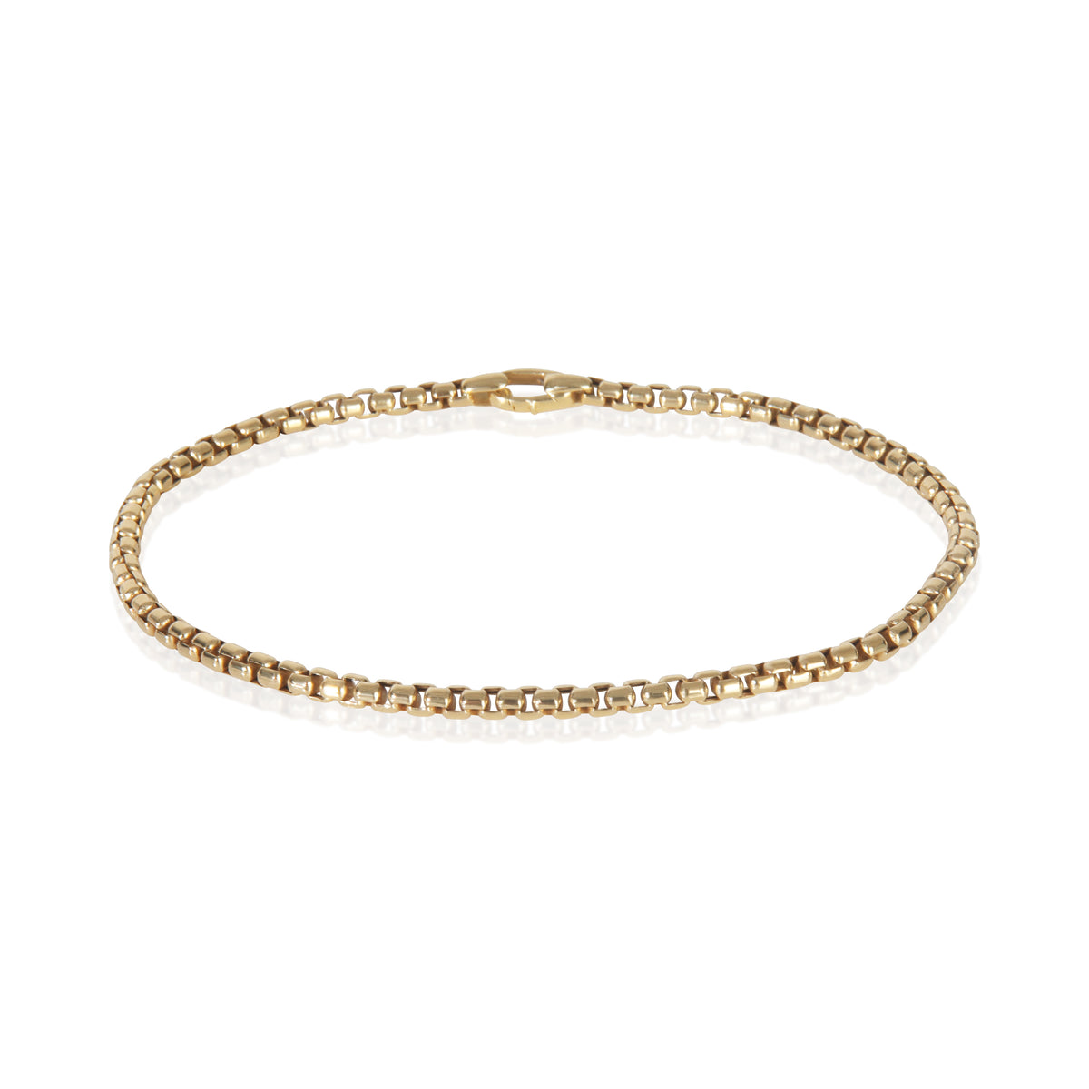 Yellow Gold  Box Chain Bracelet