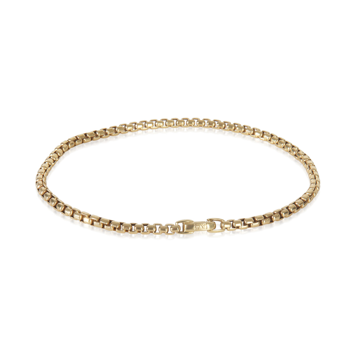 Yellow Gold  Box Chain Bracelet