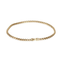 Yellow Gold  Box Chain Bracelet