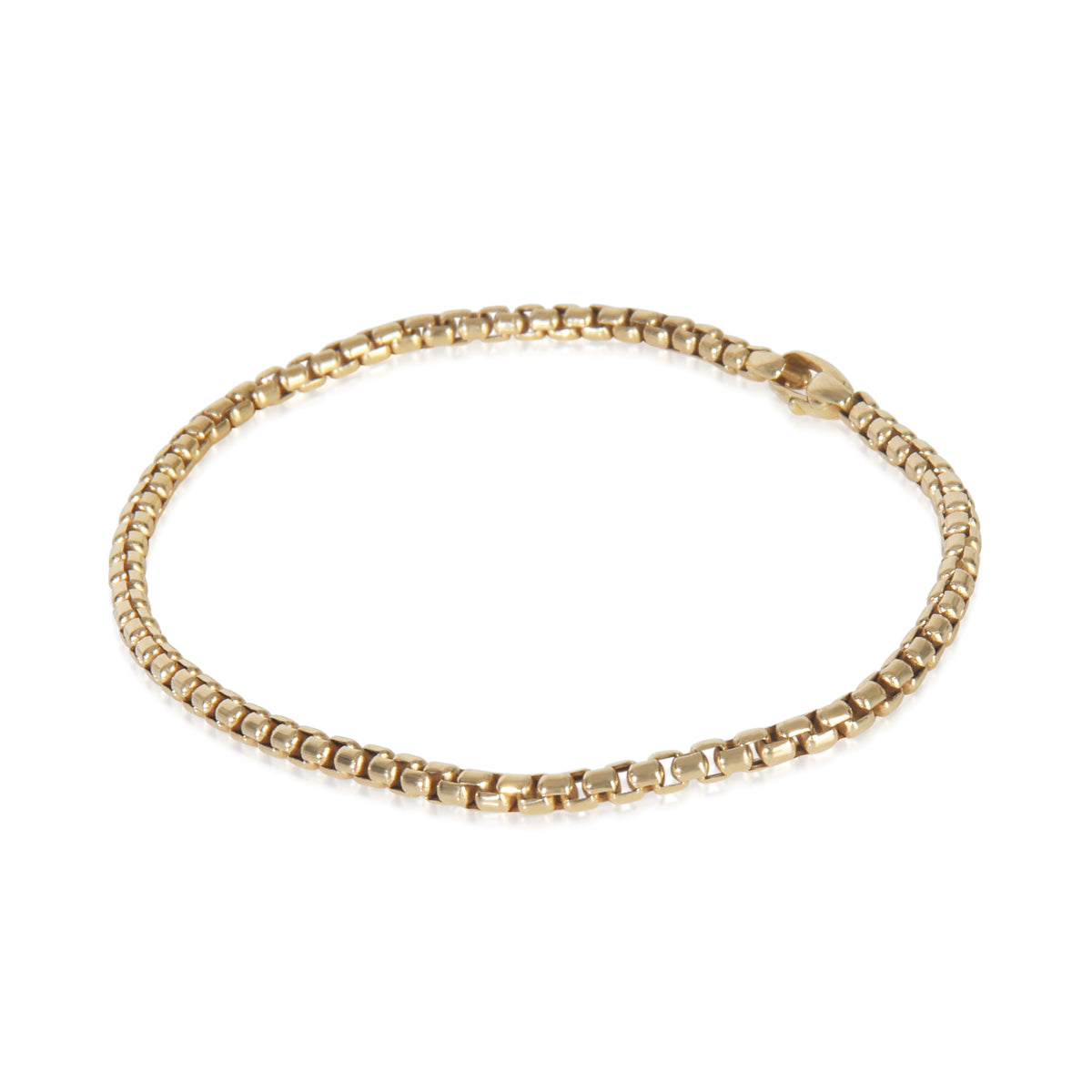 Yellow Gold  Box Chain Bracelet