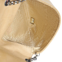 Chanel Vintage Beige Quilted Lambskin Square CC Flap Bag Handbag ad1