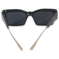Christian Dior Black Acetate Cat Style Sunglasses bv
