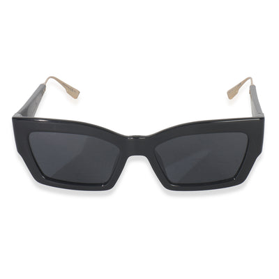 Christian Dior Black Acetate Cat Style Sunglasses fv
