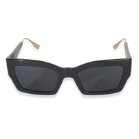 Christian Dior Black Acetate Cat Style Sunglasses fv