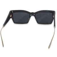 Christian Dior Black Acetate Cat Style Sunglasses pv