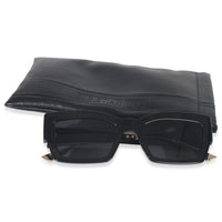 Christian Dior Black Acetate Cat Style Sunglasses stamp