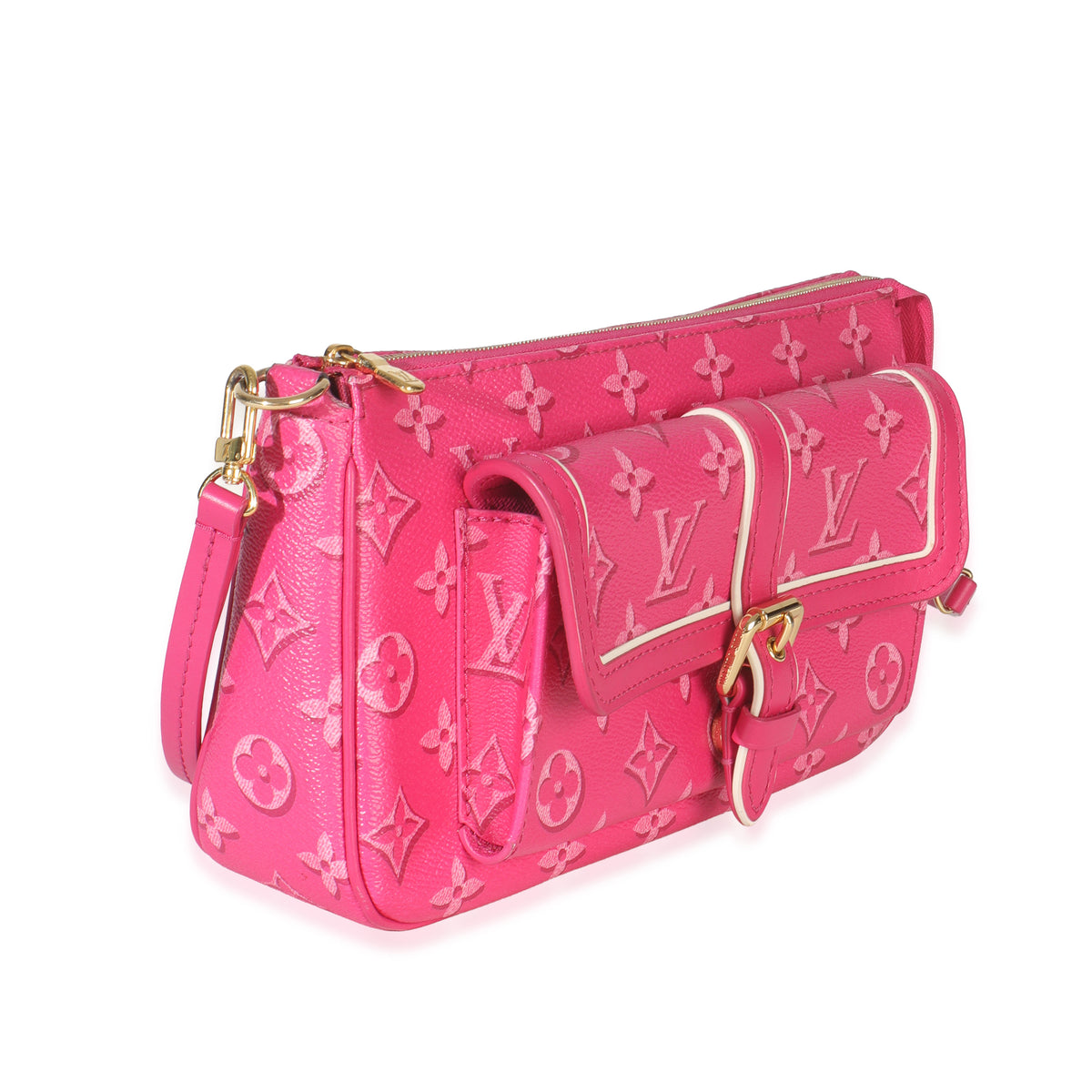 Louis Vuitton Fuchsia Monogram Canvas Fall For You Maxi Multi Pochette Accessoir Handbag pv