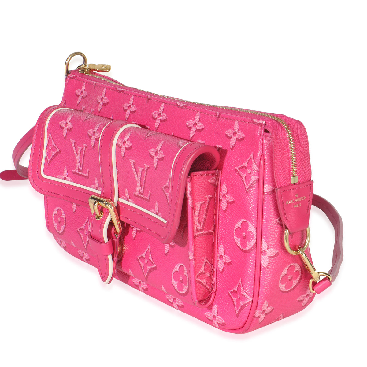 Louis Vuitton Fuchsia Monogram Canvas Fall For You Maxi Multi Pochette Accessoir Handbag sv