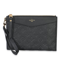 Black Monogram Empreinte Melanie MM