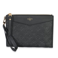 Black Monogram Empreinte Melanie MM