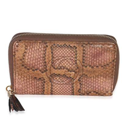 Multicolor Python Soho Zip Around Wallet
