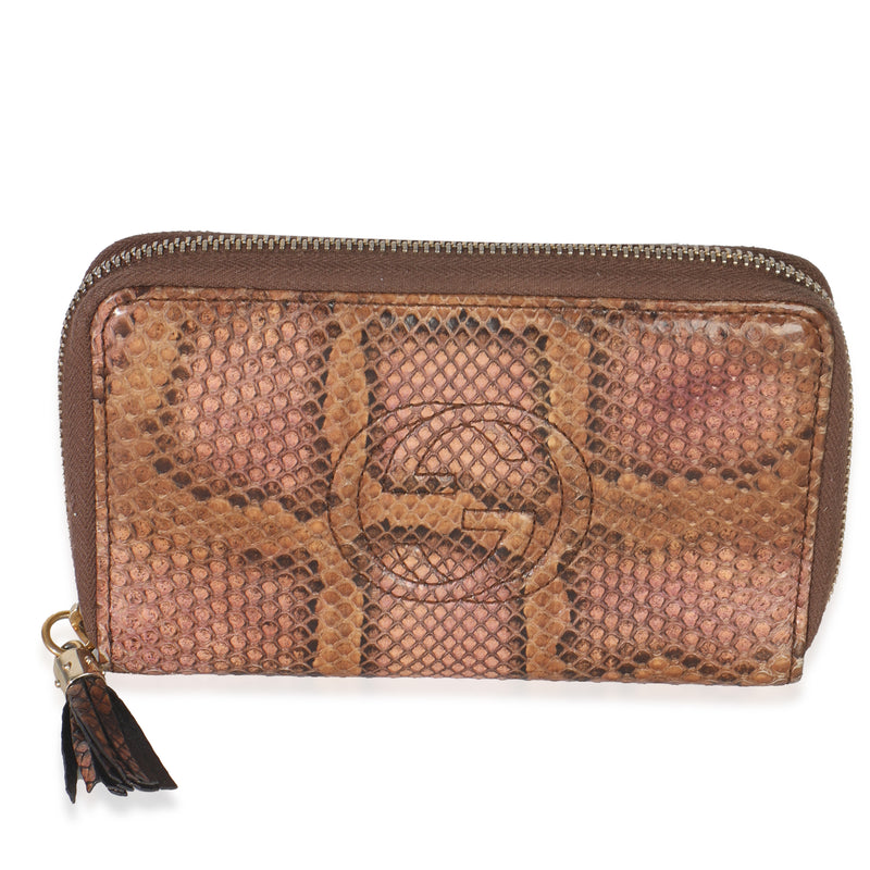 Multicolor Python Soho Zip Around Wallet