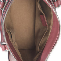 Pink Blooms Beige GG Supreme Canvas Mini Zip Top Tote