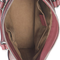 Pink Blooms Beige GG Supreme Canvas Mini Zip Top Tote