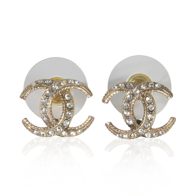 Gold-Plated  2017 Strass CC Earrings